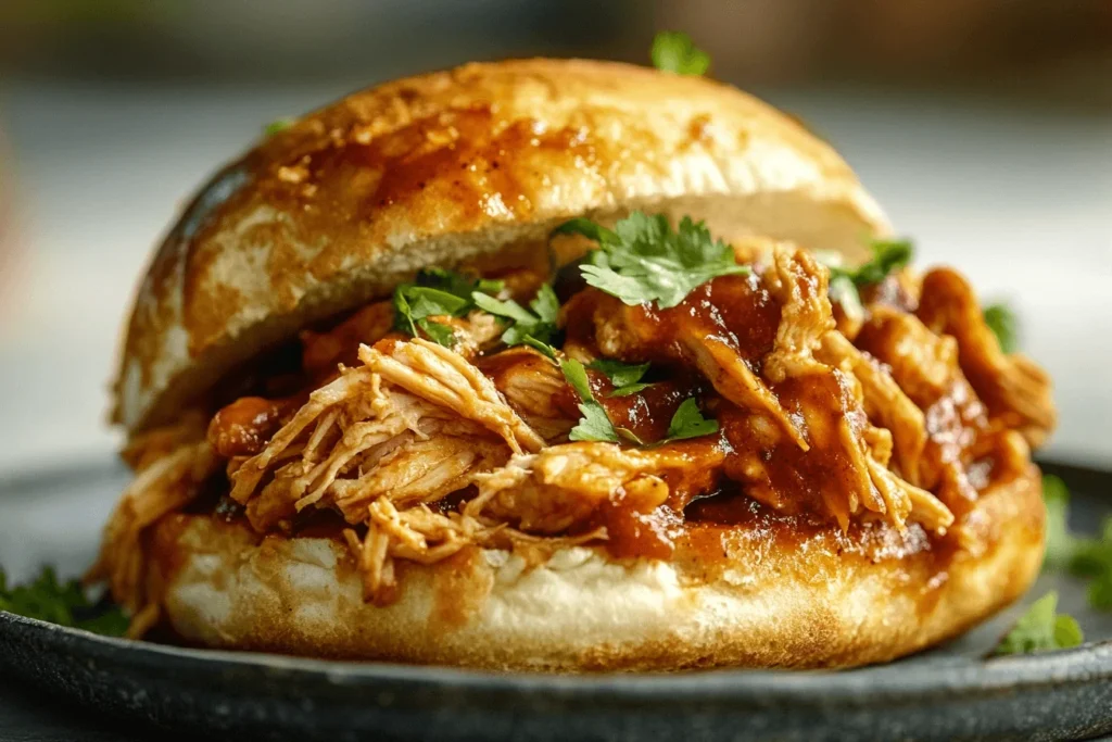BBQ Pulled Chicken Sandwiches