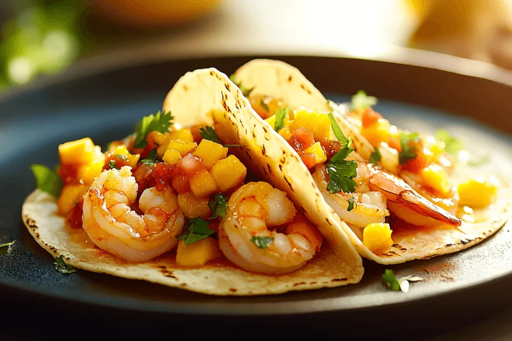 Shrimp Tacos with Mango Salsa