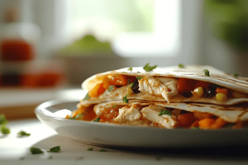 Chicken and Veggie Quesadilla
