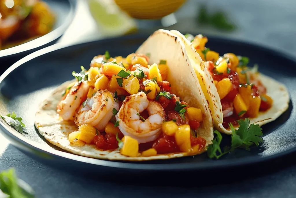 Shrimp Tacos with Mango Salsa