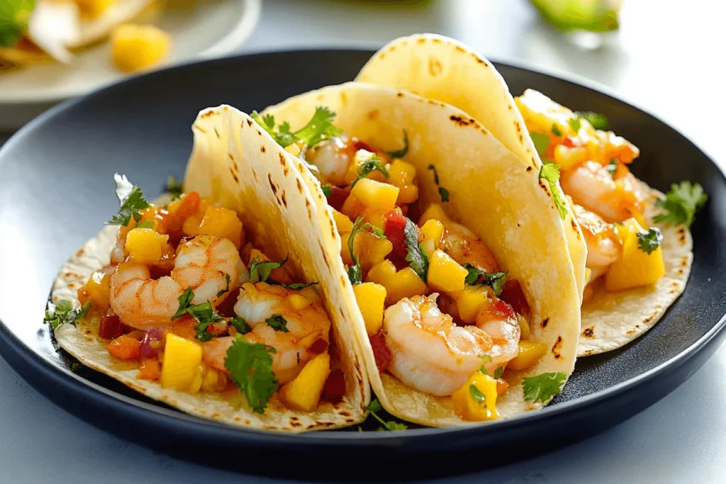 Shrimp Tacos with Mango Salsa