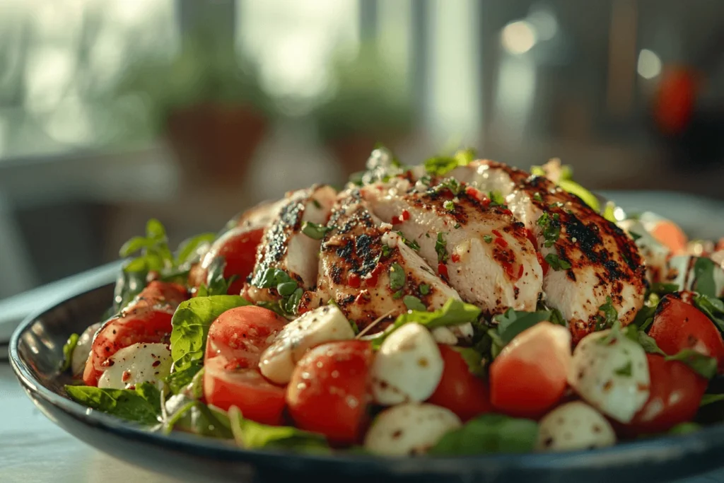 Caprese Salad with Grilled Chicken