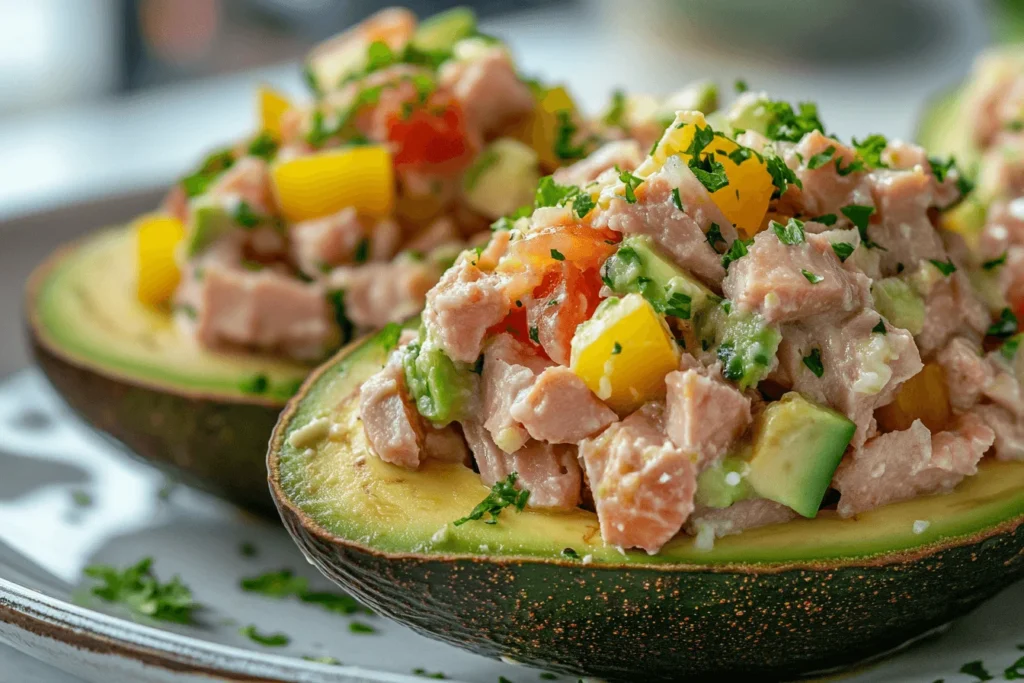 Tuna Salad Stuffed Avocados