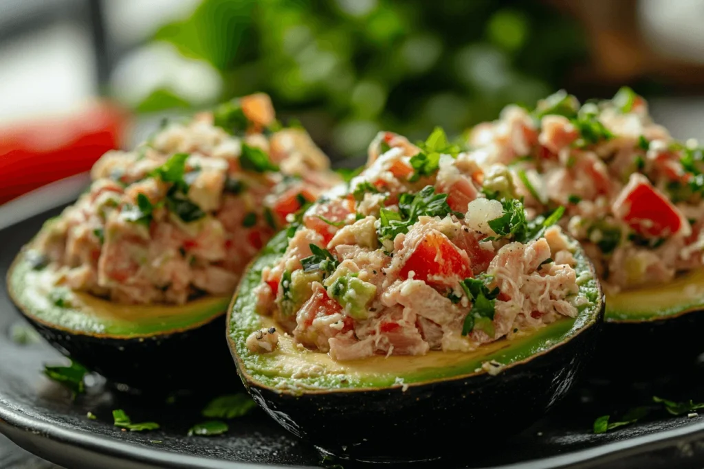Tuna Salad Stuffed Avocados