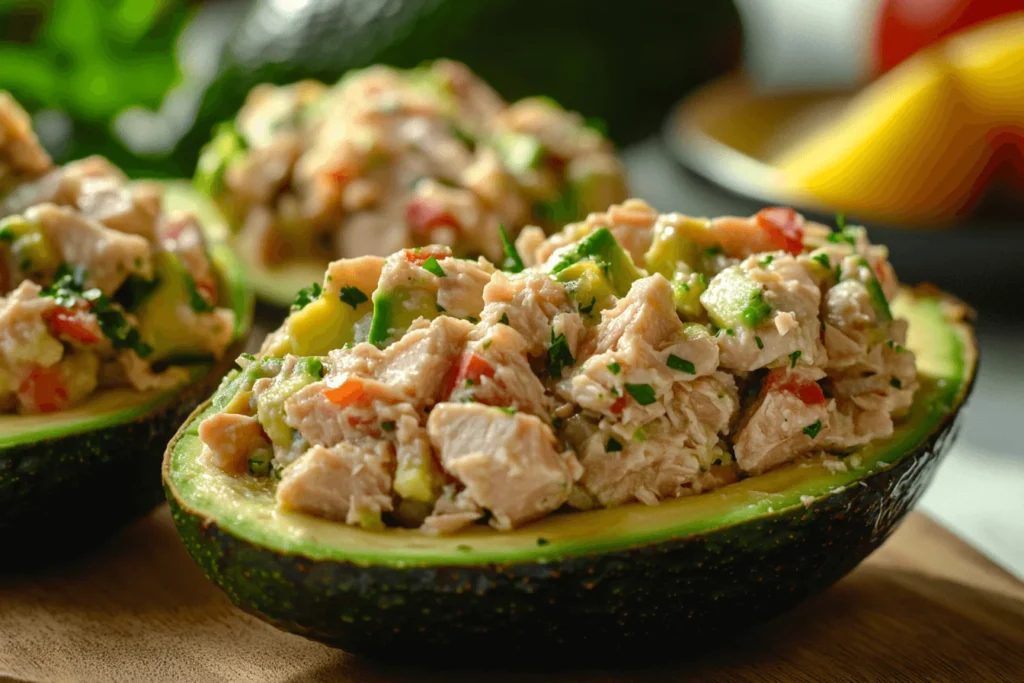 Tuna Salad Stuffed Avocados