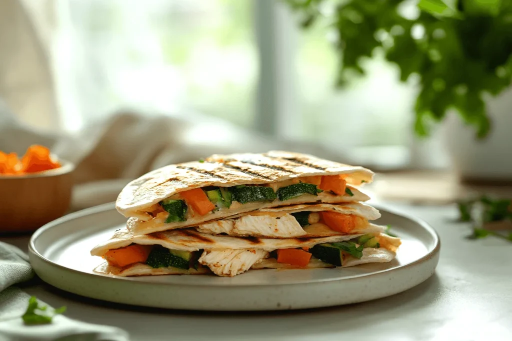 Chicken and Veggie Quesadilla