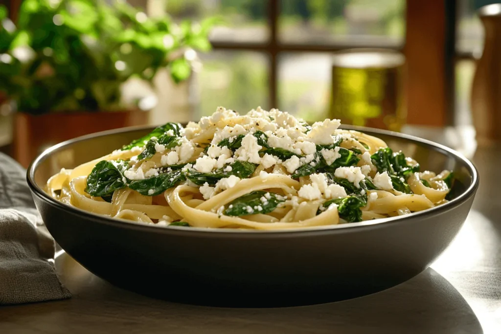 Spinach and Feta Pasta