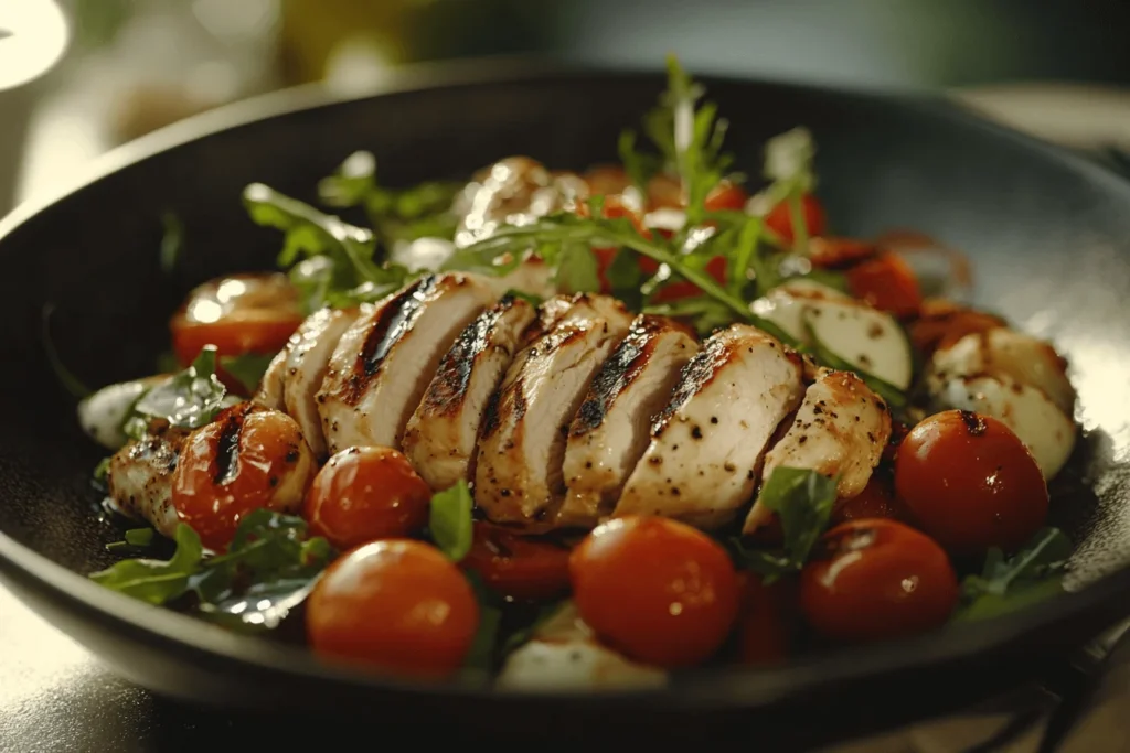 Caprese Salad with Grilled Chicken