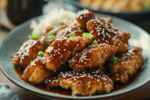 Crispy Chinese Honey Garlic Chicken Recipe